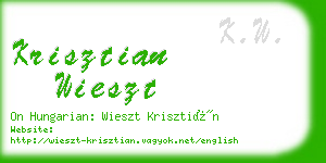 krisztian wieszt business card